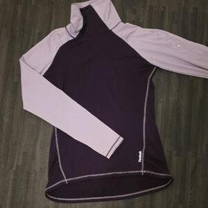 Reebok Long Sleeve Top in Purple and Light Purple. Pocket Sleeve